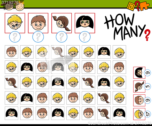 Image of counting task for children