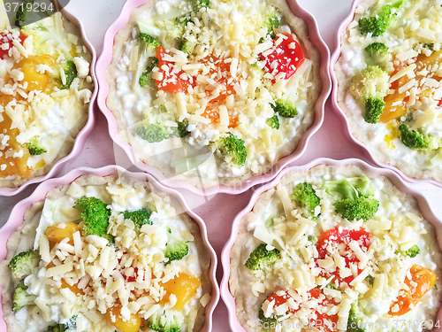 Image of Vegetable pies ready for baking