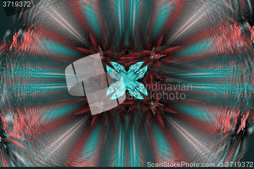 Image of Fractal images : beautiful patterns on a dark green background.