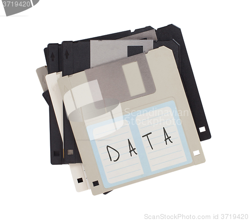 Image of Floppy disk, data storage support 