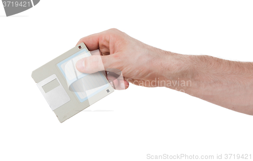 Image of Floppy Disk - Tachnology from the past, isolated on white