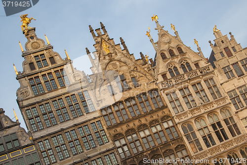 Image of Ancient guild houses situated on the central square in Antwerp