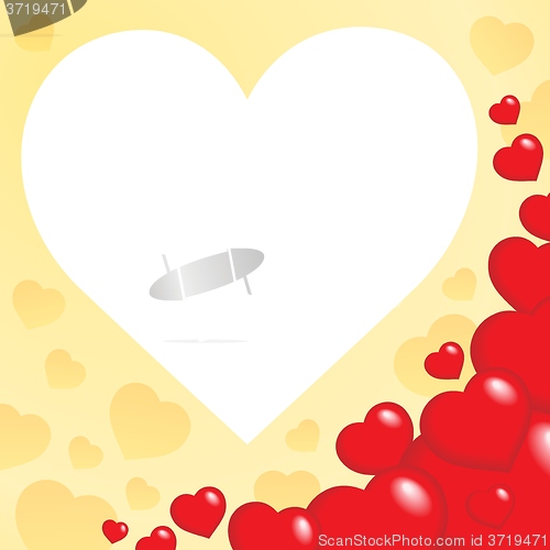 Image of Abstract image with heart theme 6