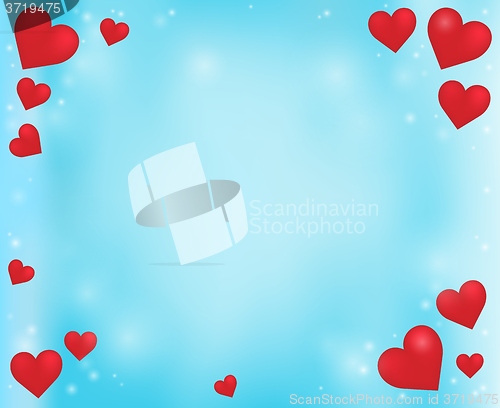 Image of Abstract background with heart theme 5