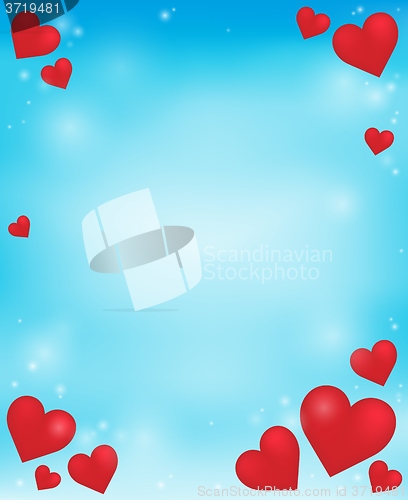 Image of Abstract background with heart theme 4