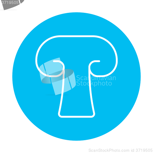 Image of Mushroom line icon.