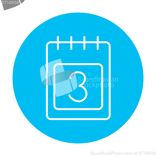 Image of Calendar line icon.