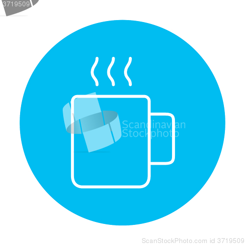 Image of Mug of hot drink line icon.