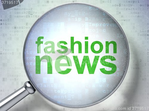 Image of News concept: Fashion News with optical glass