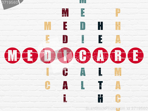 Image of Health concept: Medicare in Crossword Puzzle