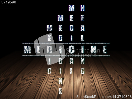 Image of Healthcare concept: Medicine in Crossword Puzzle