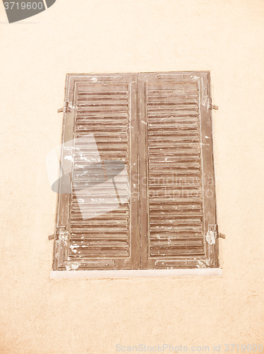 Image of  Fake painted window vintage