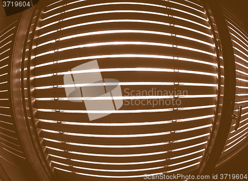 Image of  Window blinds in black and white vintage
