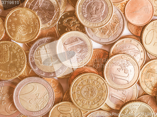 Image of  Euro coins vintage