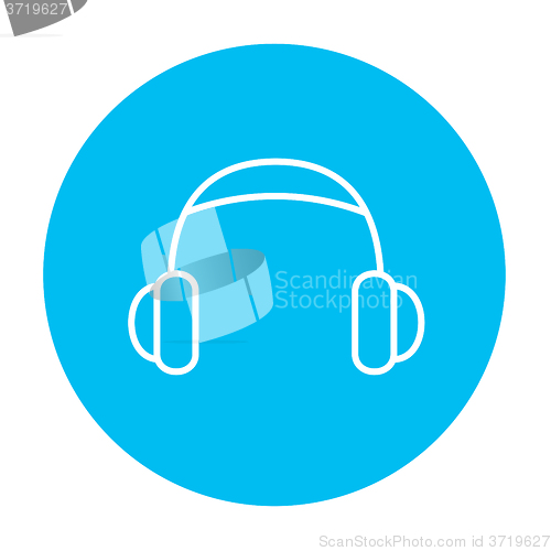 Image of Headphone line icon.