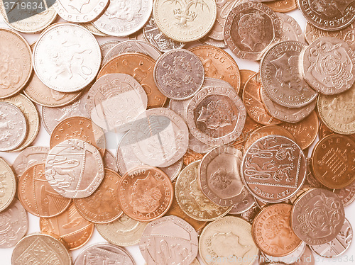 Image of  Pound coins vintage