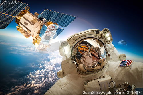 Image of Astronaut in outer space