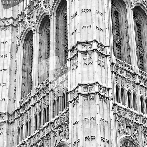 Image of old in london  historical    parliament glass  window    structu