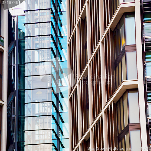Image of windows in the city of london home and office   skyscraper  buil