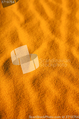 Image of   brown sand dune in the sahara morocco 