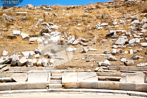 Image of archeology  in  the historycal acropolis and old ruin site