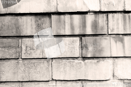 Image of in london abstract texture of a ancien wall and ruined brick