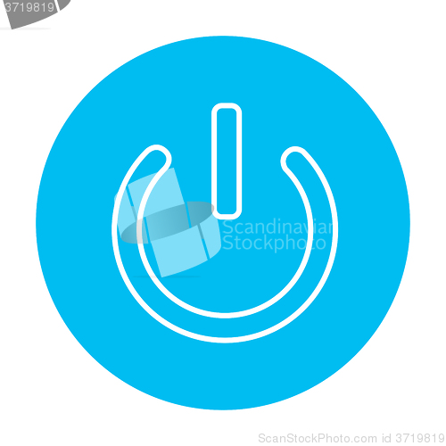 Image of Power button line icon.