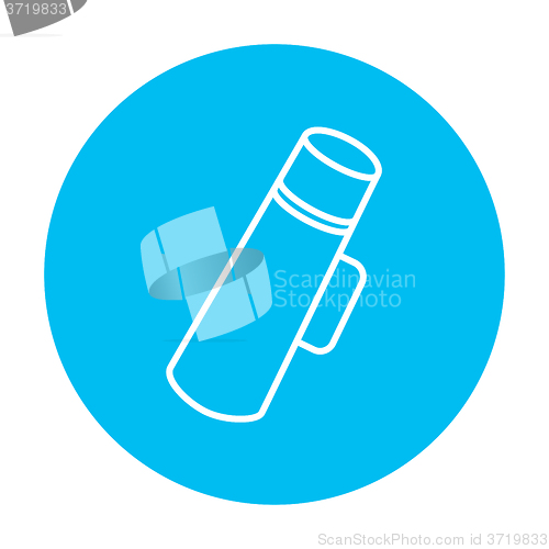 Image of Thermos line icon.
