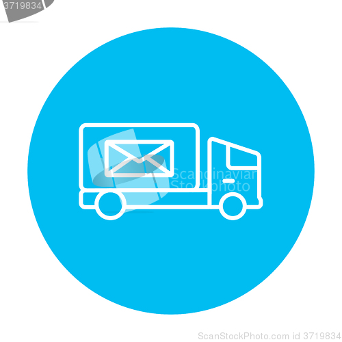 Image of Mail van line icon.