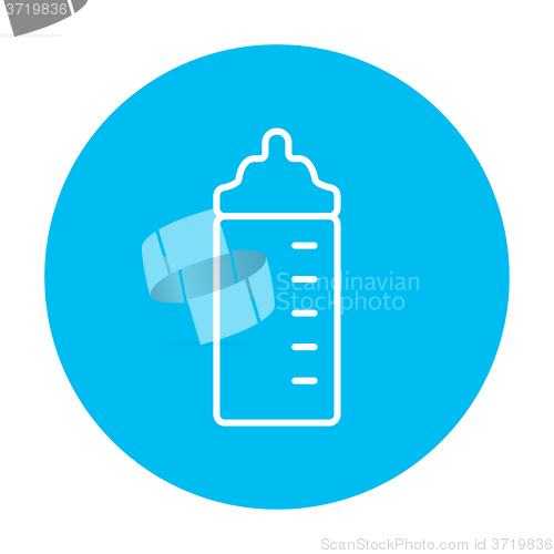 Image of Feeding bottle line icon.