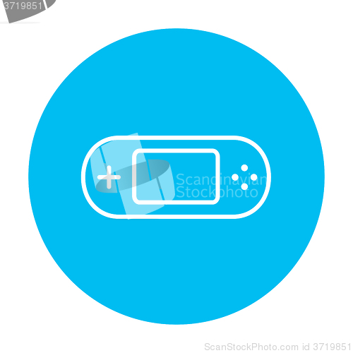 Image of Game console gadget line icon.