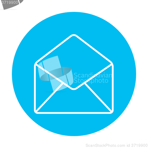 Image of Envelope line icon.