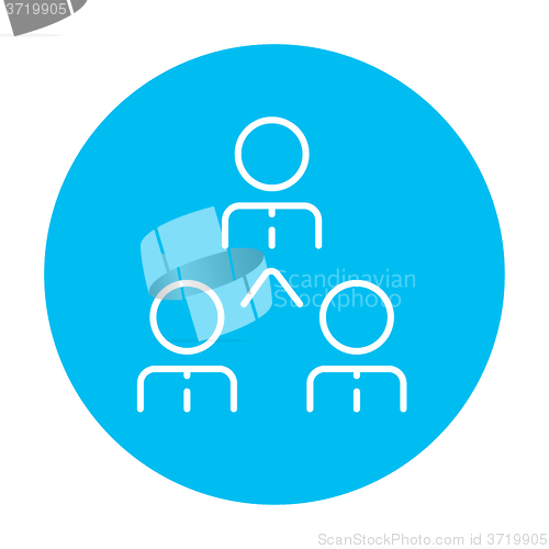 Image of Business team line icon.