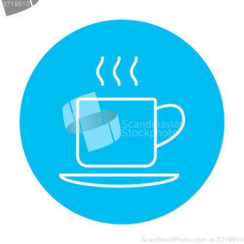 Image of Cup of hot drink line icon.