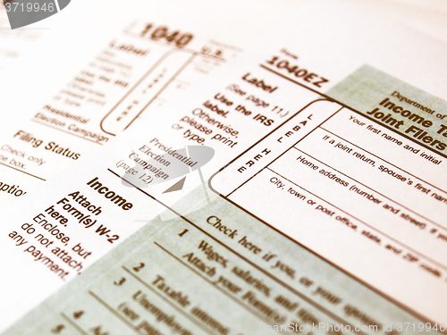 Image of  Tax forms vintage