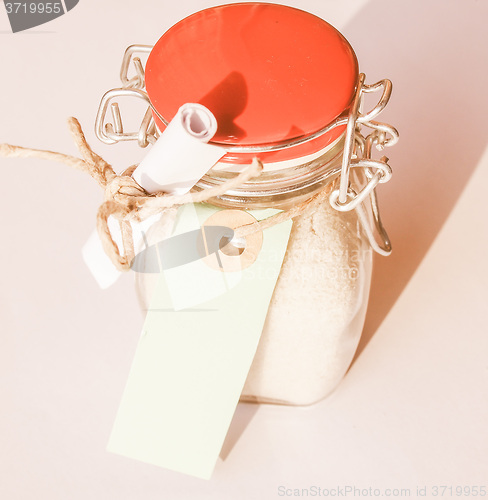 Image of  Bath salts jar vintage