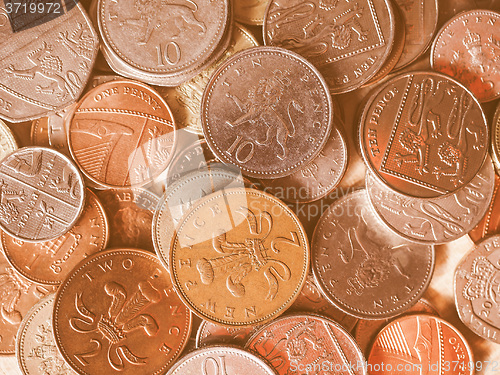 Image of  Pound coins vintage