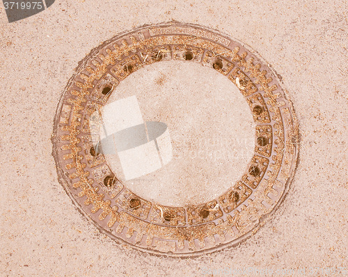 Image of  Manhole detail vintage