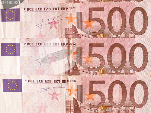 Image of  Euro note vintage