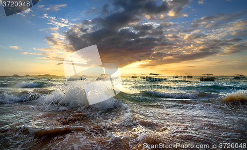 Image of Boats in the ocean