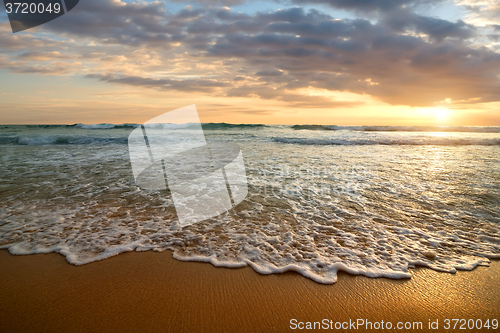 Image of Sunset in the ocean