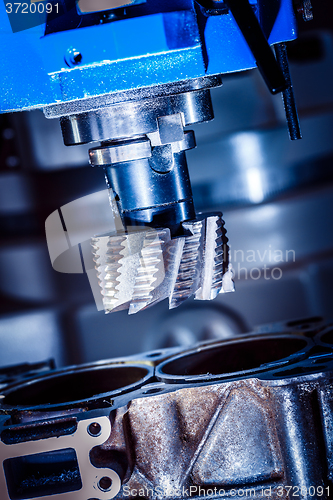 Image of Metalworking CNC milling machine.