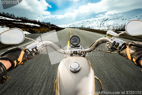 Image of Biker First-person view