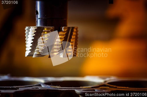 Image of Metalworking CNC milling machine.