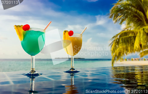 Image of Cocktail near the swimming pool