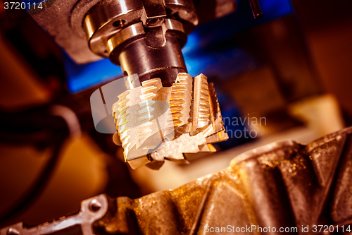 Image of Metalworking CNC milling machine.