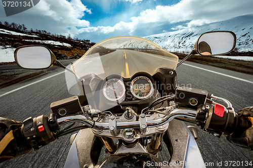 Image of Biker First-person view