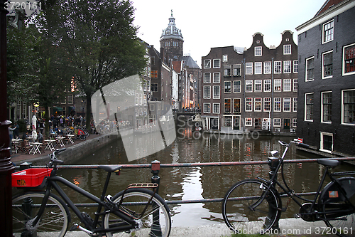 Image of AMSTERDAM, THE NETHERLANDS - AUGUST 18, 2015: View on Saint Nich