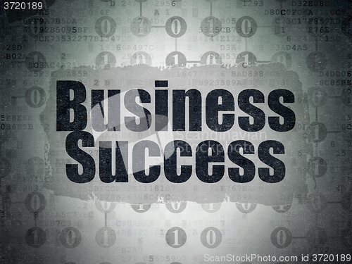 Image of Finance concept: Business Success on Digital Paper background