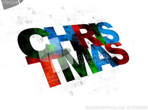 Image of Entertainment, concept: Christmas on Digital background
